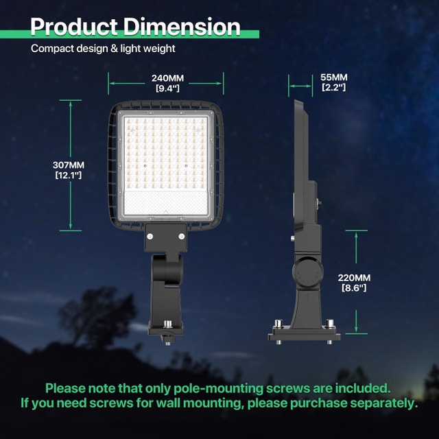 150W LED Parking Lot Light - Super Bright (NEW) - photo 5