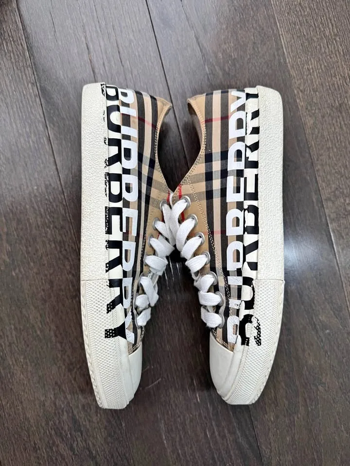 Burberry Multicolor Nova Check Canvas Snealer thumbnail
