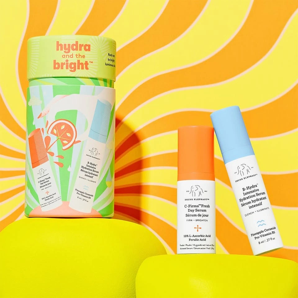 Drunk Elephant Hydra and the Bright: B-Hydra and C-Firma Serum D