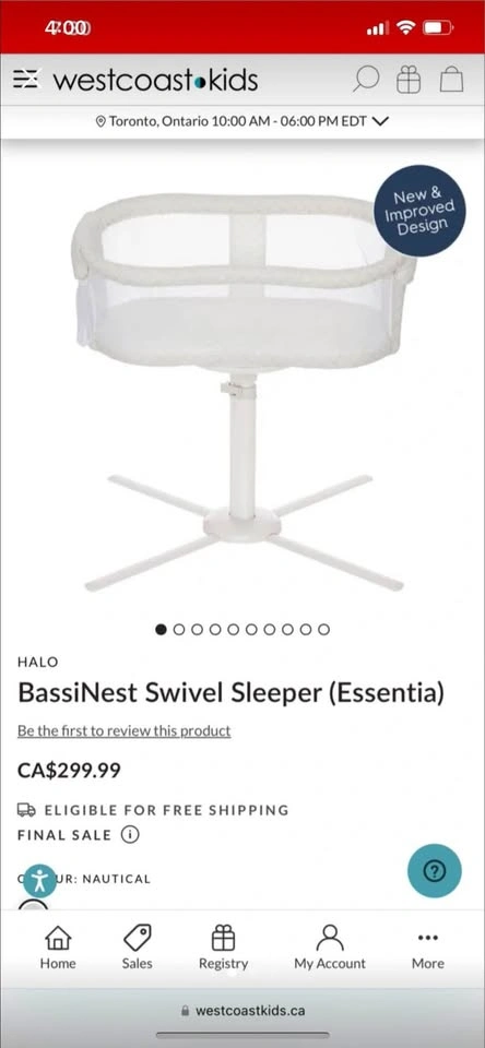 Like New Halo BassiNest Swivel Sleeper - photo 3