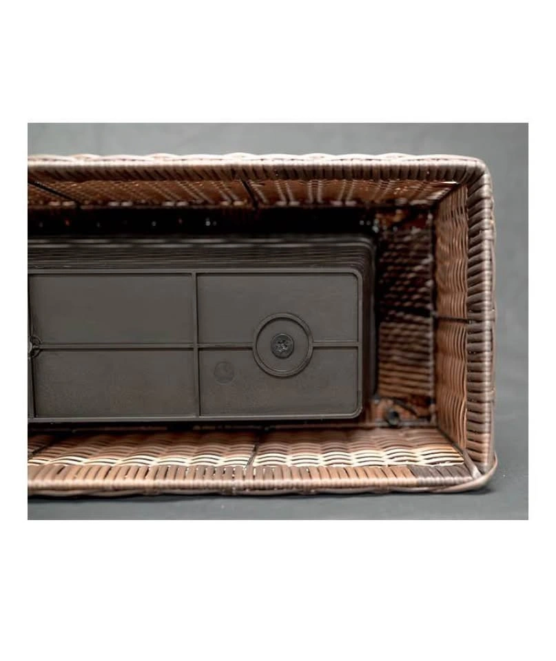 Grapevine Resin Wicker Planter with Trellis, Multi-Tone Brown - photo 5