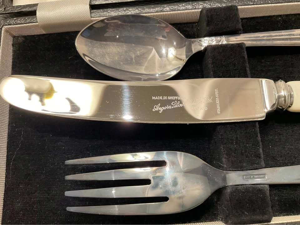 Vintage Angora Sheffield Silver Plated  Cutlery Set - England - photo 5
