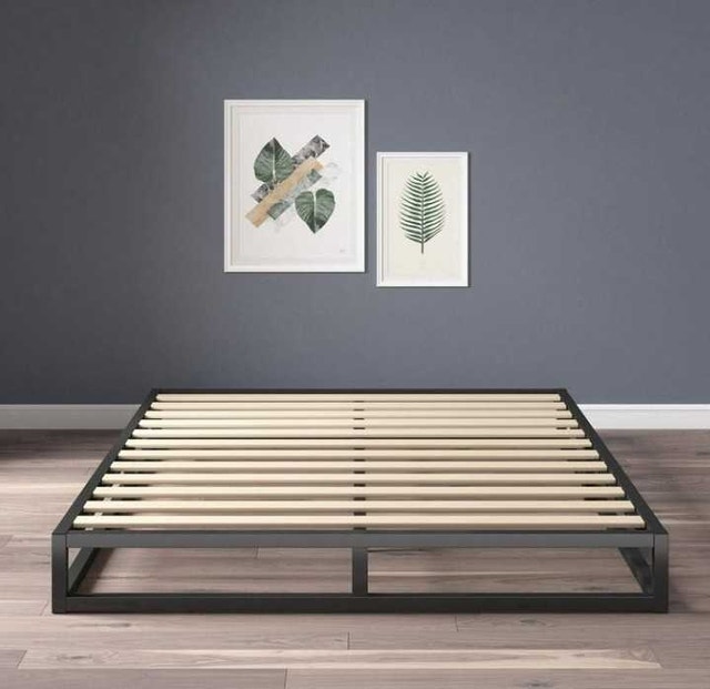 Full Size Metal Bed Frame - Black - photo 2