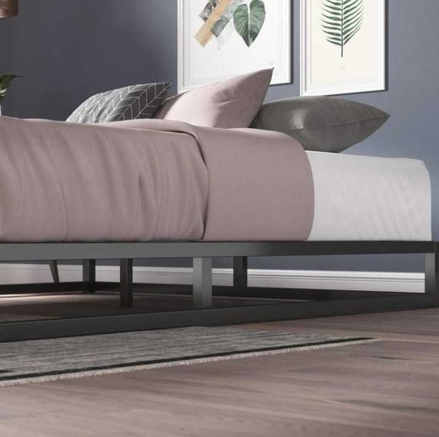 Full Size Metal Bed Frame - Black - photo 4
