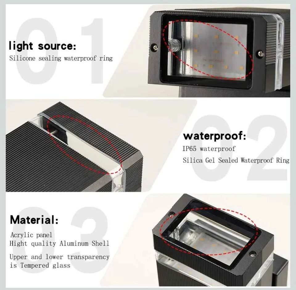 LPINYE LED Square Up and Down Wall Light (3 pcs) - photo 5