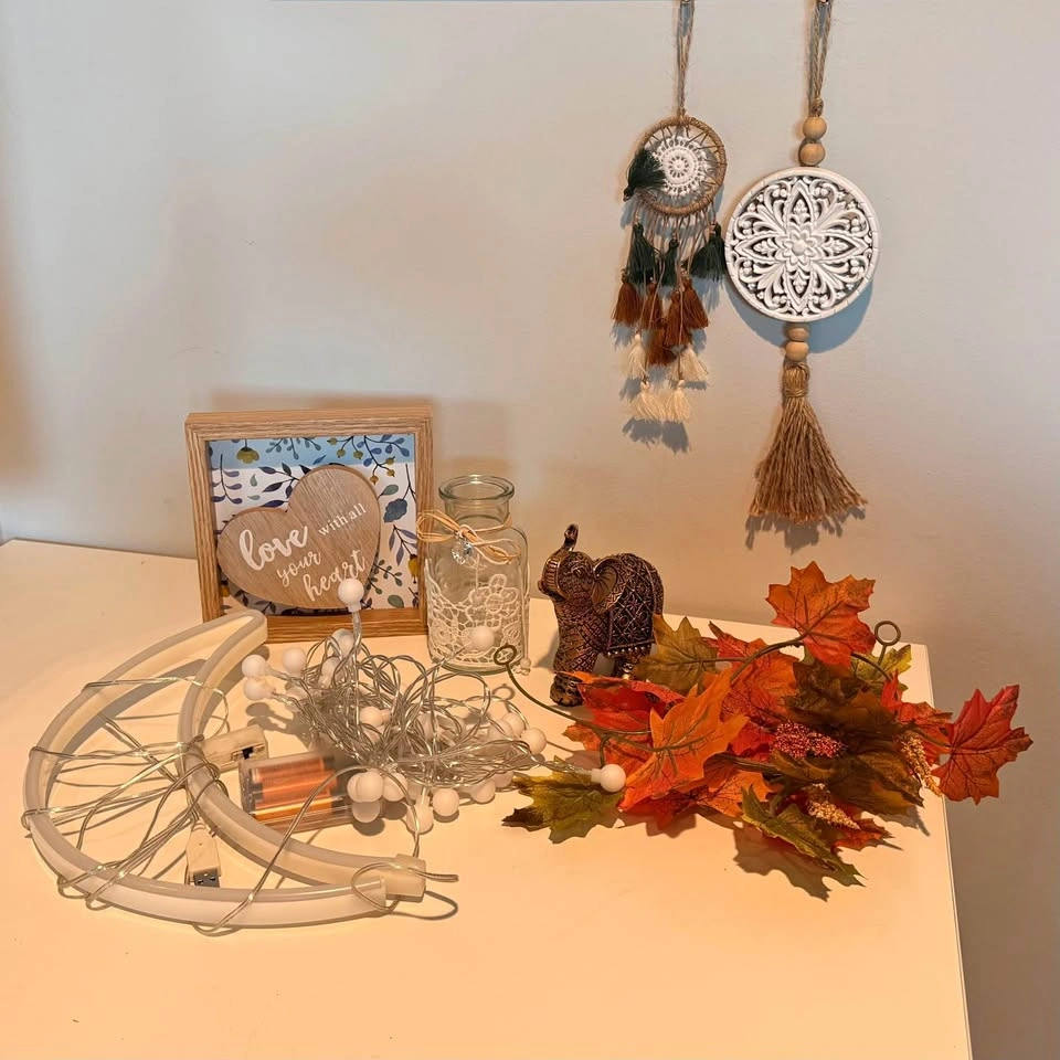 Home Decor Bundle: Lights, Dreamcatchers, Elephant & More