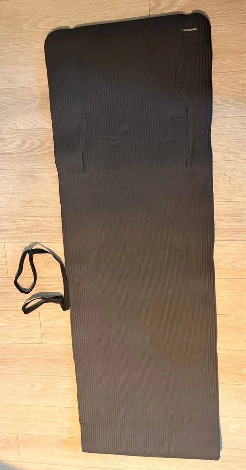 Thick Yoga Mat with Strap - Black - photo 2