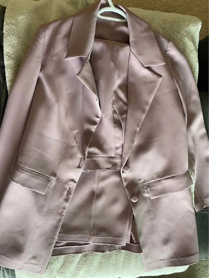 Dusty Rose Blazer and Pant Set - photo 3