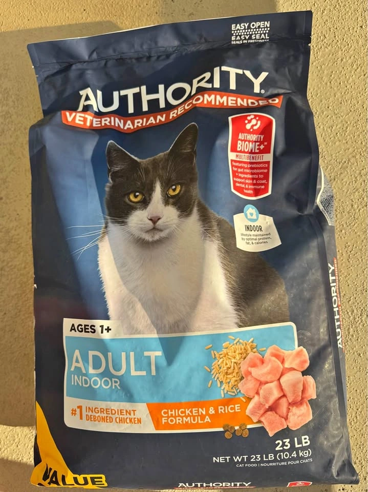 Brand New 23lb Cat Food – Authority Indoor Chicken & Rice