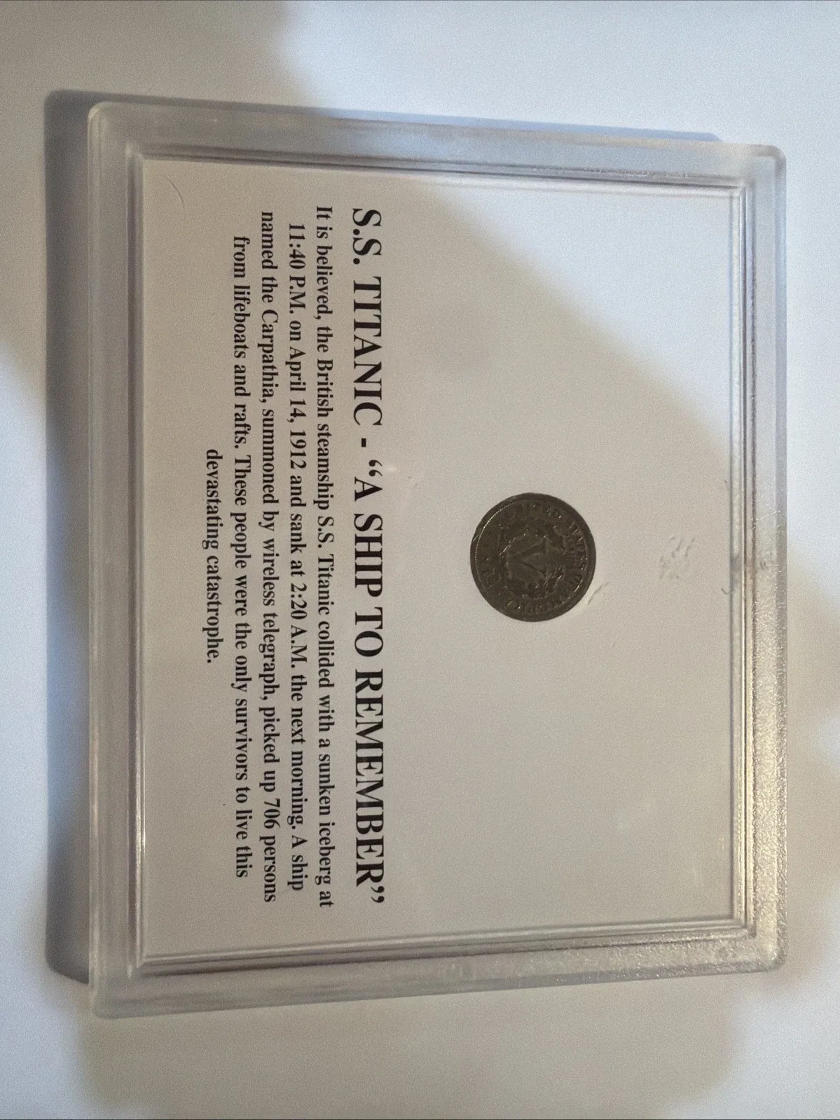 1912 S.S. Titanic Commemorative Nickel "A Ship to Remember" - photo 2