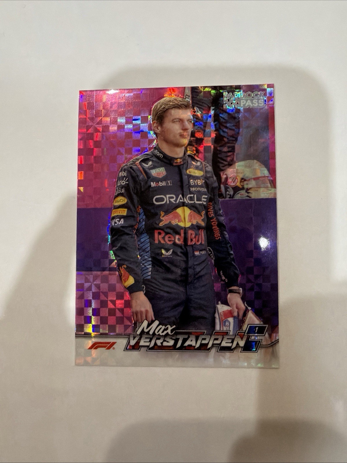 2024 Topps F1 Paddock Pass Max Verstappen X-Factor Card