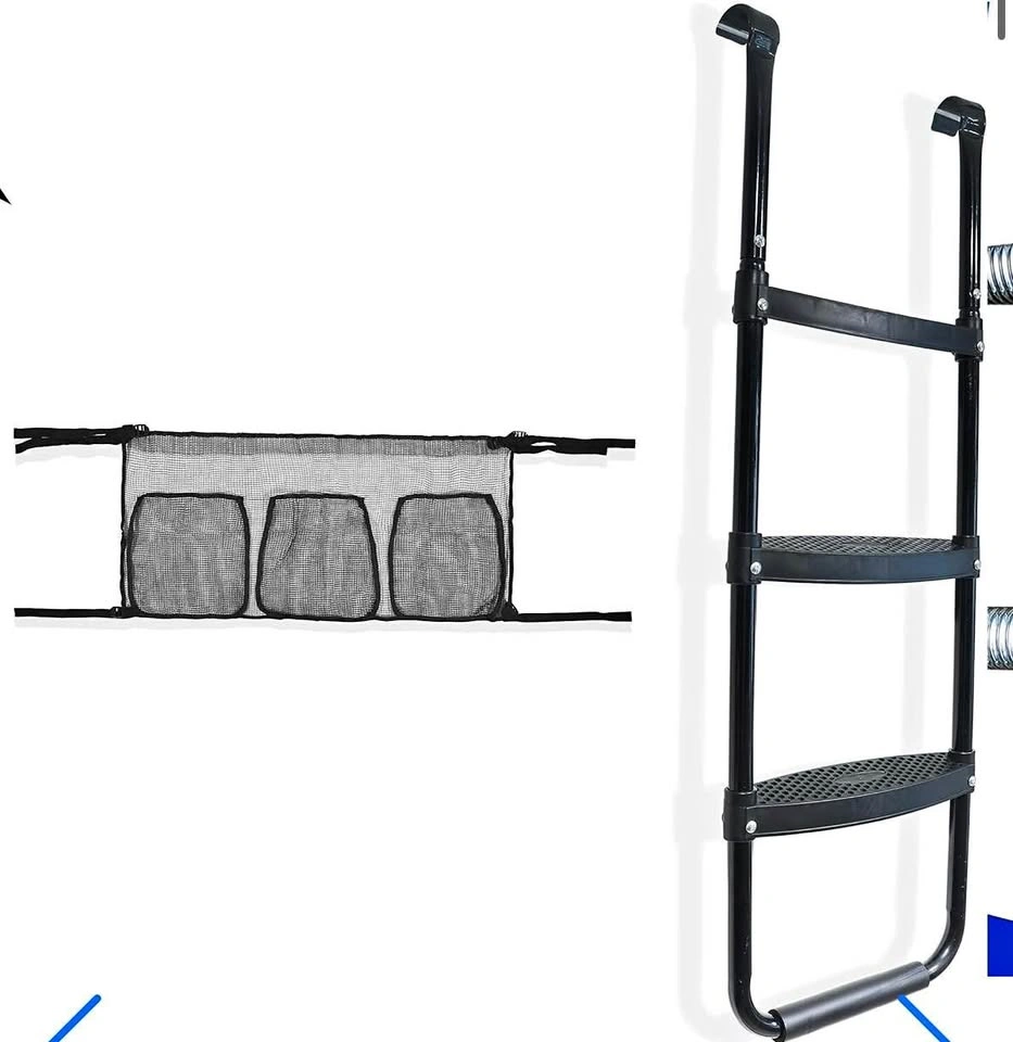 Magerdy Fields Universal Trampoline Ladder 3-Step with Storage N