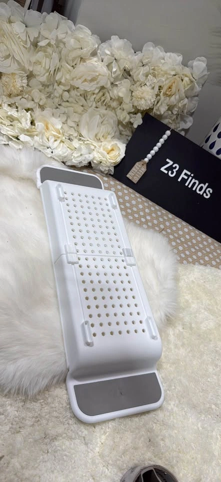Expandable White Bathtub Caddy Tray - photo 4