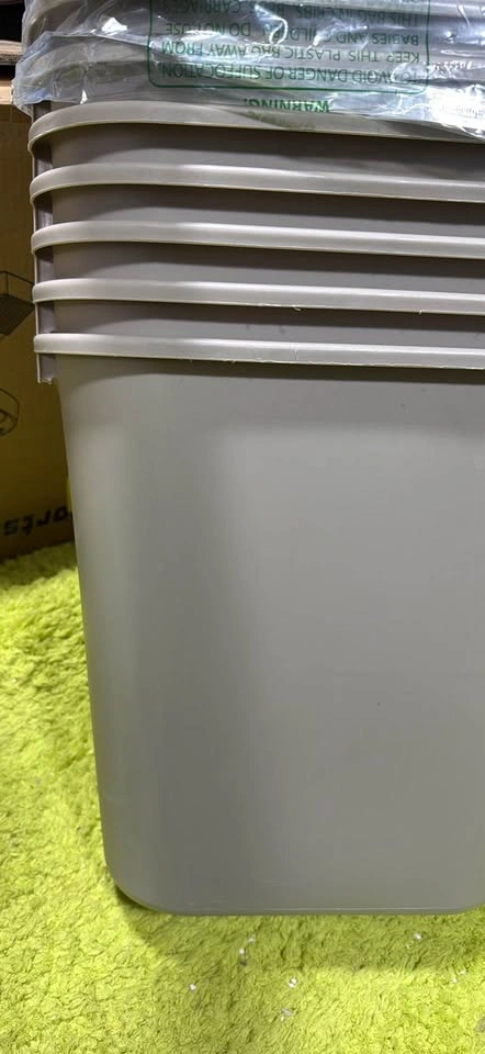 Rubbermaid Plastic Deskside Wastebasket Set, 7 Gallon - photo 4