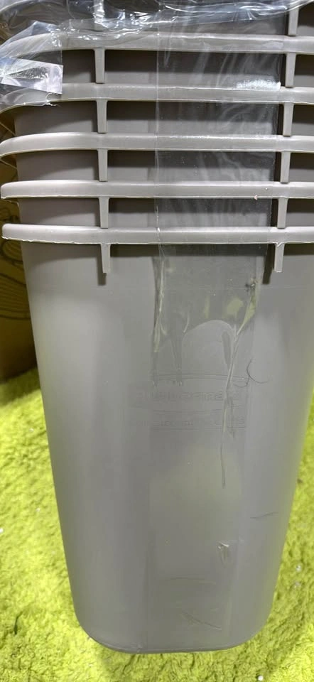 Rubbermaid Plastic Deskside Wastebasket Set, 7 Gallon - photo 5