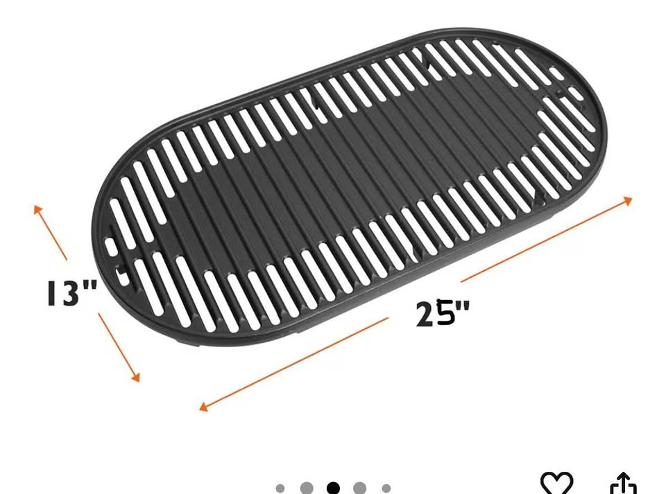 Cast Iron Grill Grate 13" x 25" - photo 2