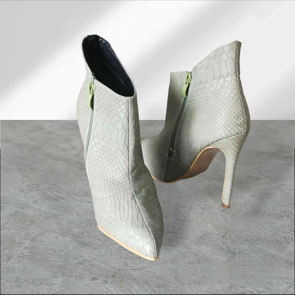 Brand New High Heels Ankle Boots - size 7.5 image indicator(2)