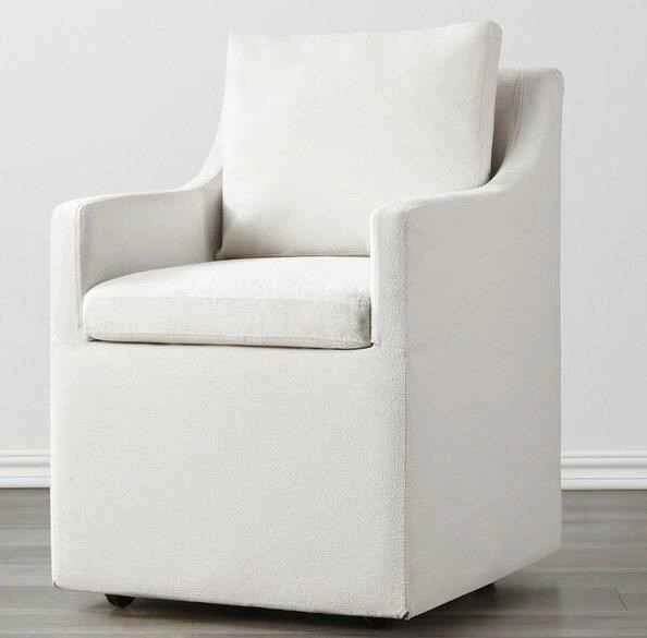 Comfy White Fabric Chair - photo 2