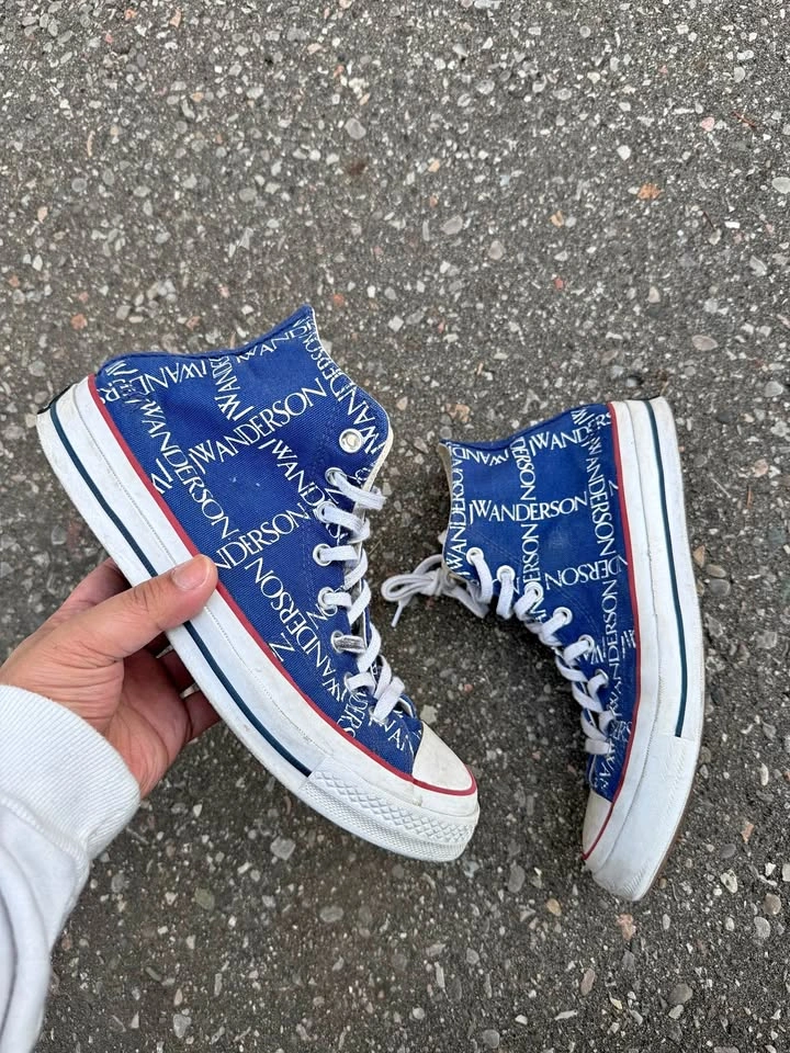 JW Anderson Converse Hi Blue