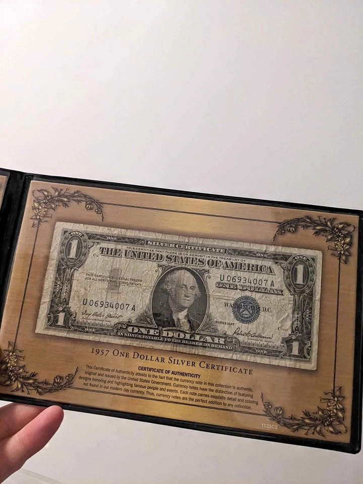 Vintage framed U.S. silver certificate – cool historical display