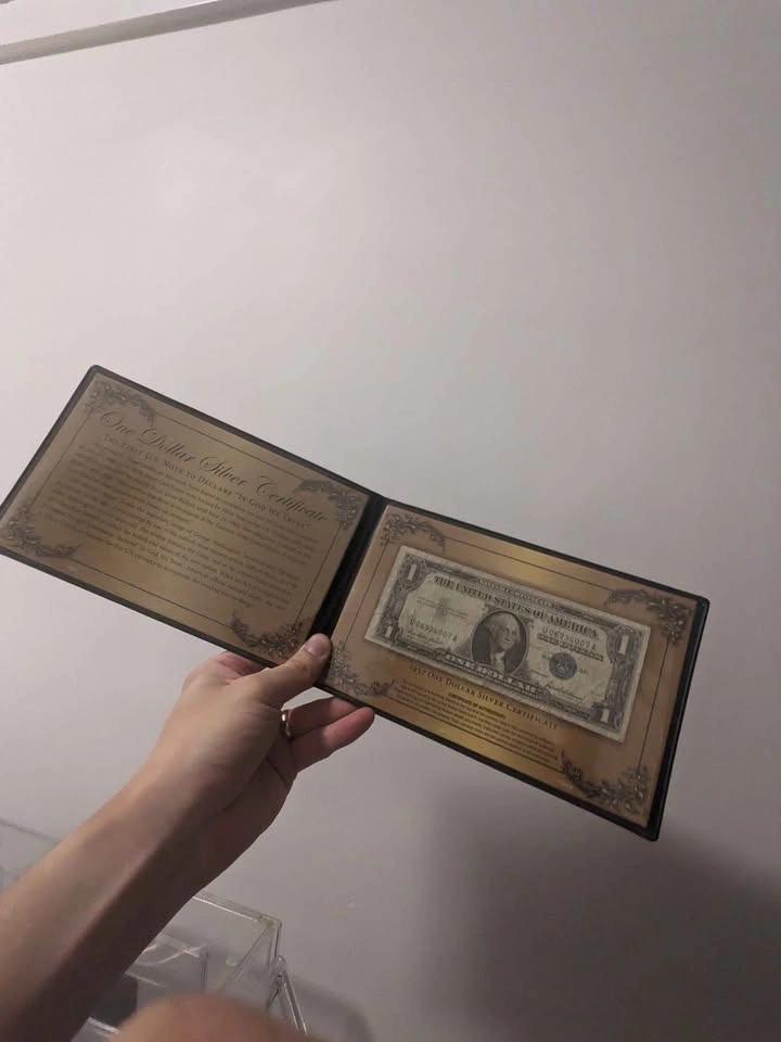 Vintage framed U.S. silver certificate – cool historical display - photo 2