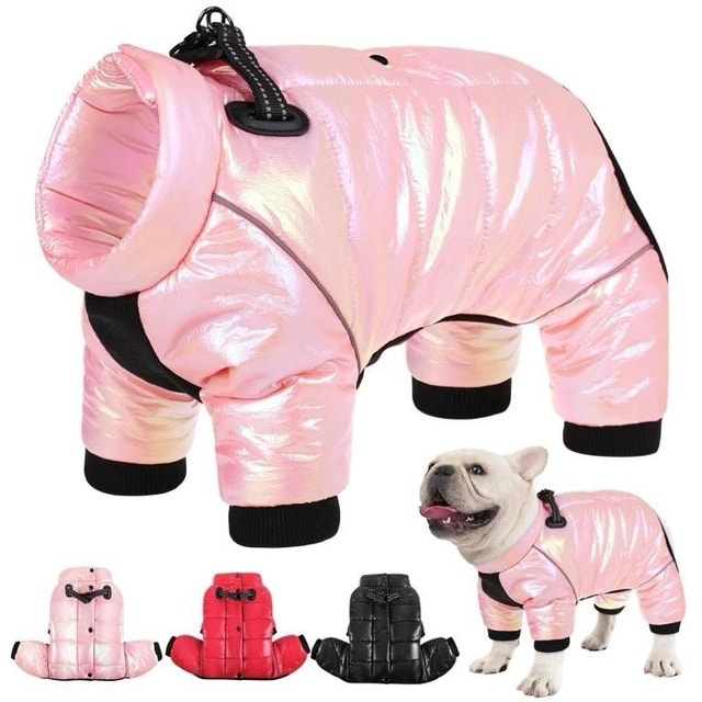 Brand New Pink Snowsuit for Tiny Dogs