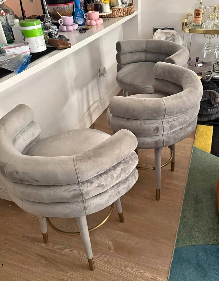 Hallatrow Upholstered Counter Stool By Everly Quinn