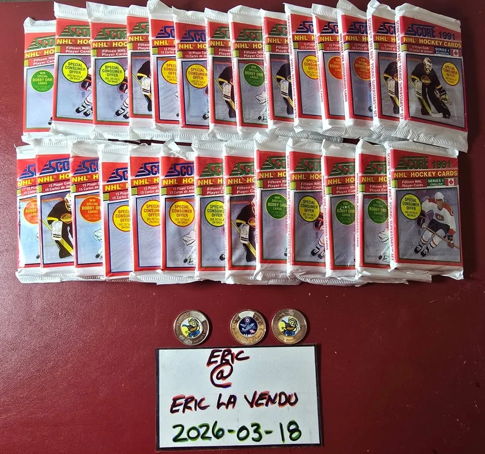 27 x 1991 Score Hockey Unopened Packs - photo 2
