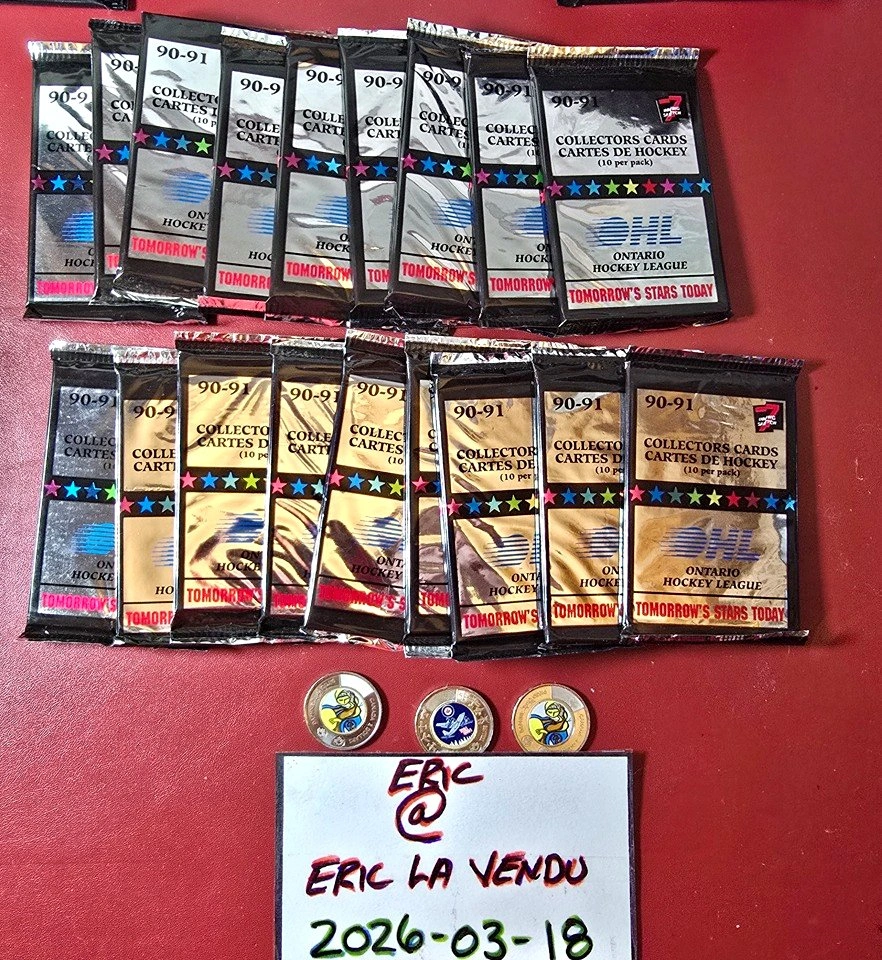 25$ 21 x 90-91 OHL Unopened Packs of Cards