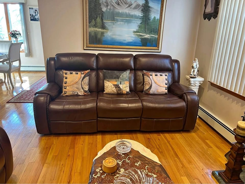 Genuine Leather Sofa Furniture Set of 3
