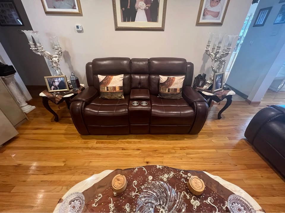 Genuine Leather Sofa Furniture Set of 3 - photo 4