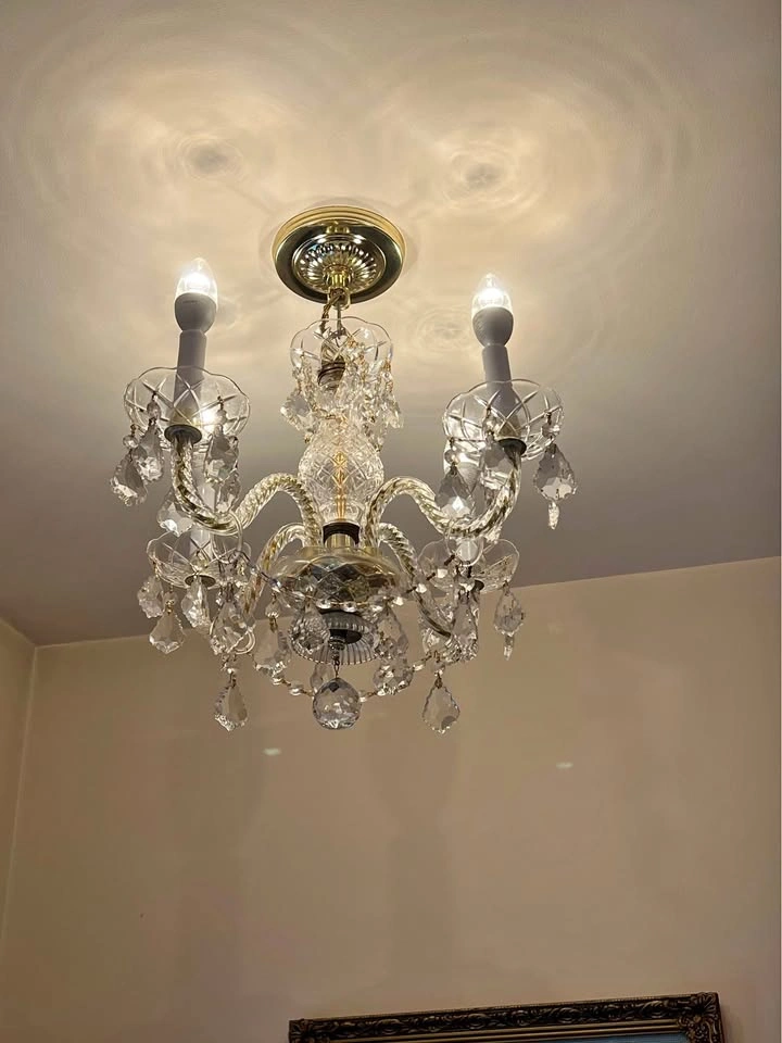 Small Genuine Crystal Chandelier