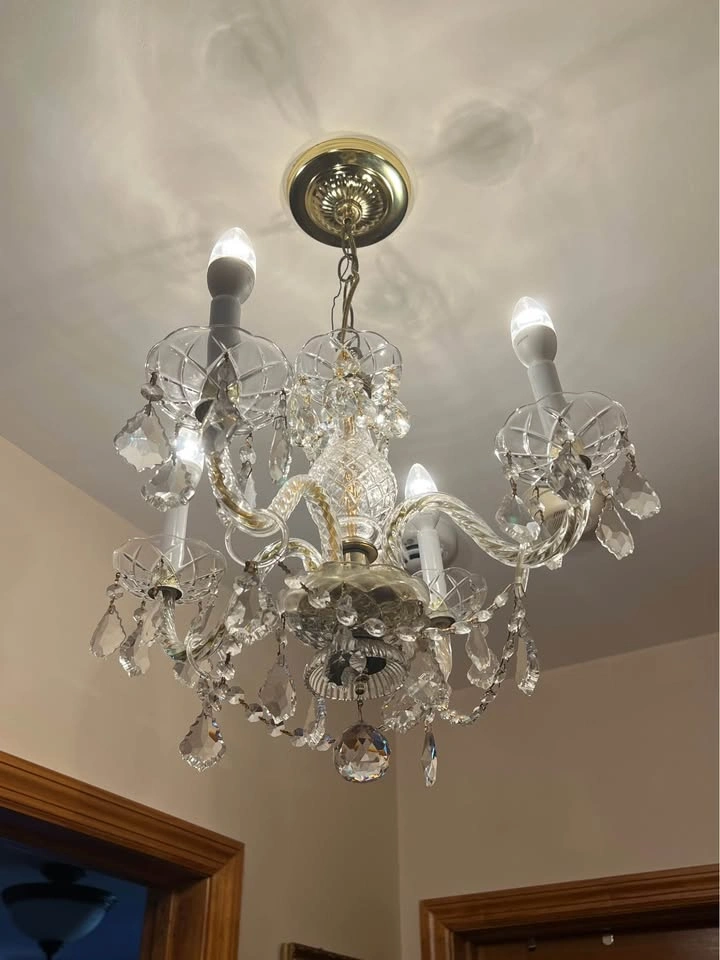 Small Genuine Crystal Chandelier - photo 4