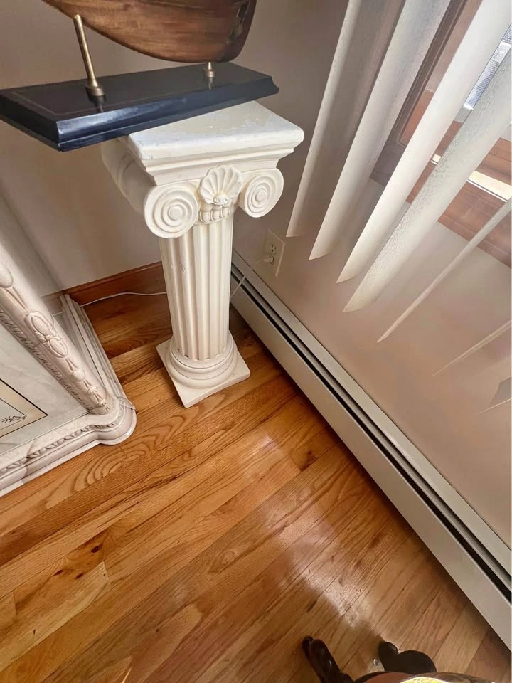 Athenian Corinthian Pedestal Column Stands Set of 2