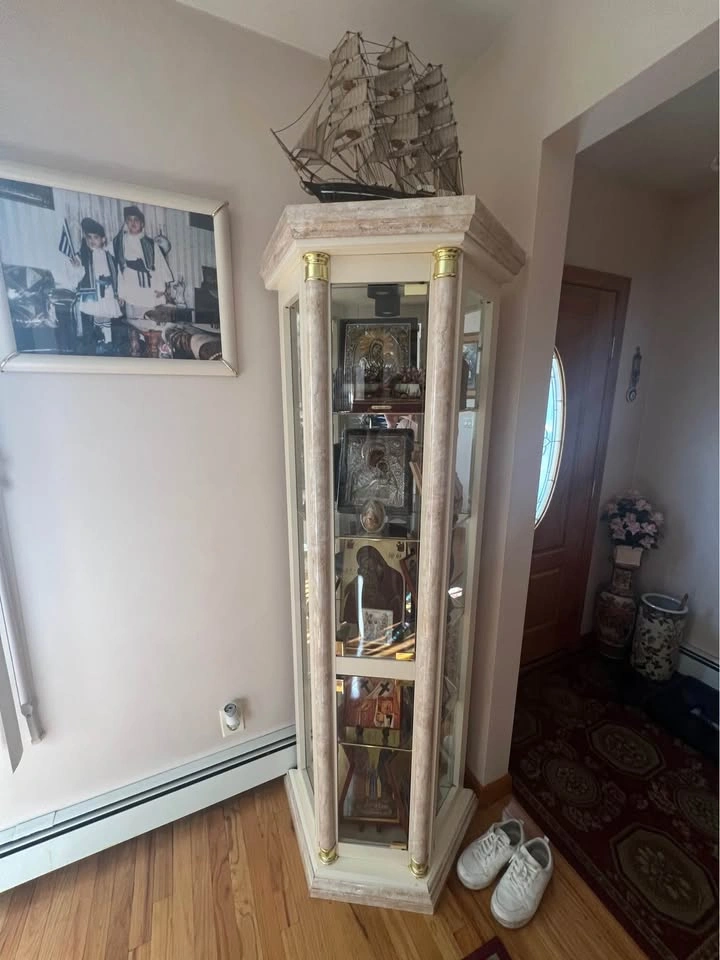 China Display Tower Cabinet with 5 shelves Set of 2 - photo 2