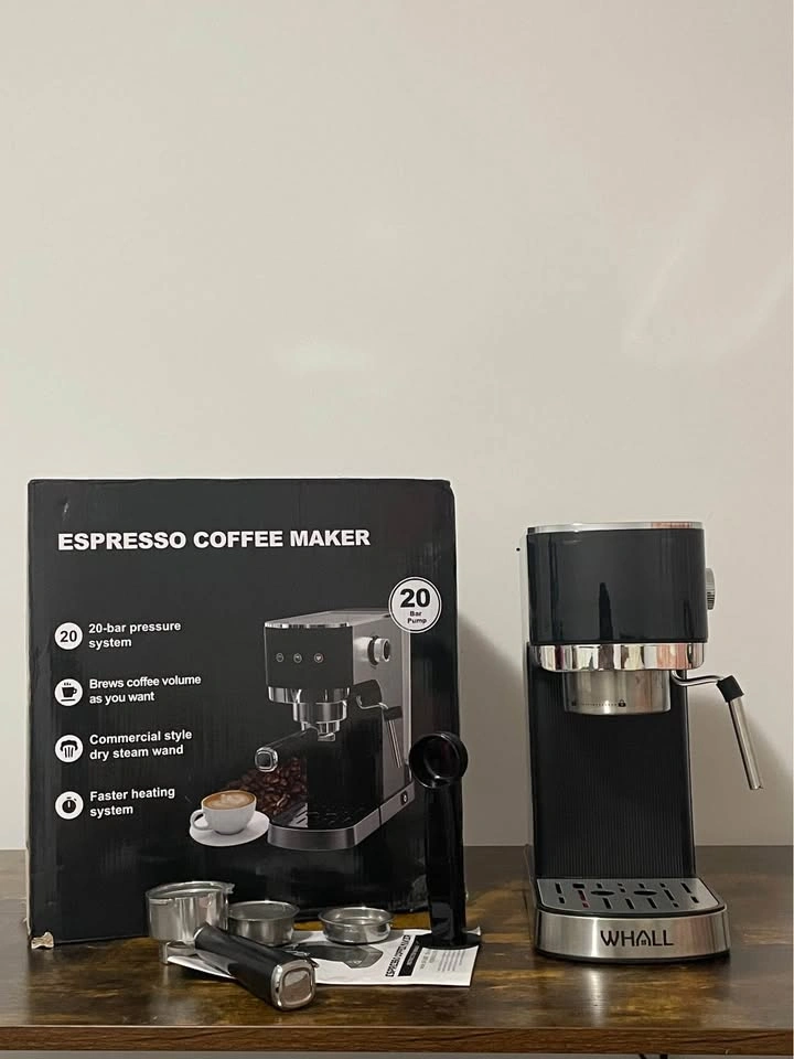 WHALL Espresso Machine 20 Bar – Steam Wand – Cleaned & Ready - photo 4