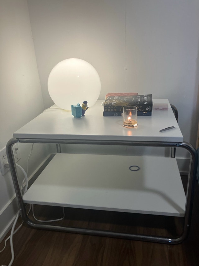 IKEA Baggboda White side table