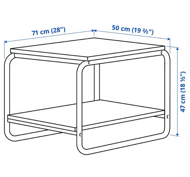 IKEA Baggboda White side table - photo 3