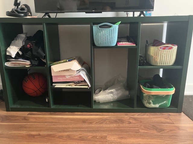 IKEA Kallax Dark Green Shelf Unit