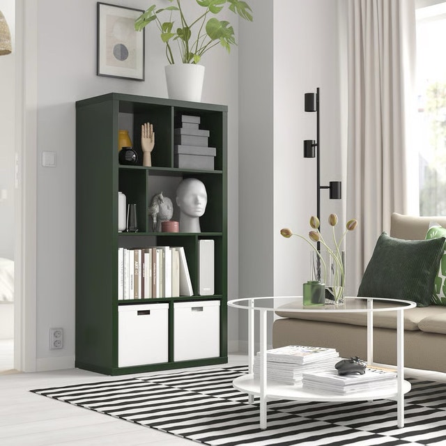 IKEA Kallax Dark Green Shelf Unit - photo 2