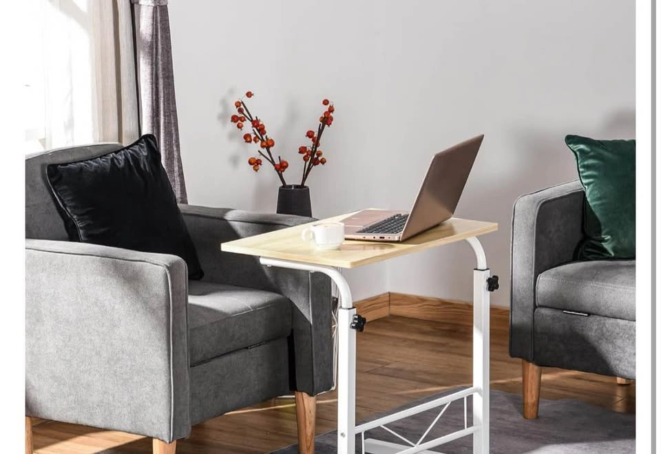 Light Walnut Lifting Computer Desk - Sleek & Portable - photo 2