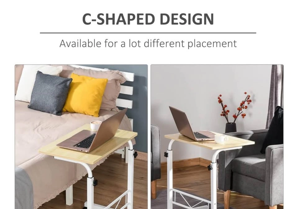 Light Walnut Lifting Computer Desk - Sleek & Portable - photo 3