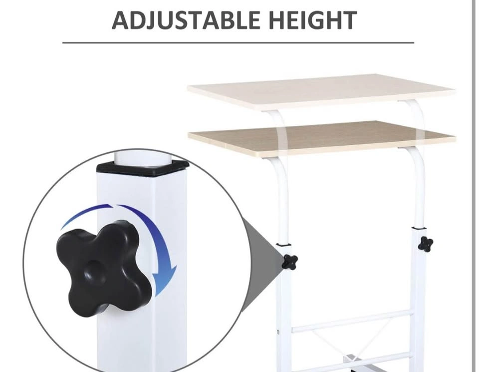 Light Walnut Lifting Computer Desk - Sleek & Portable - photo 4