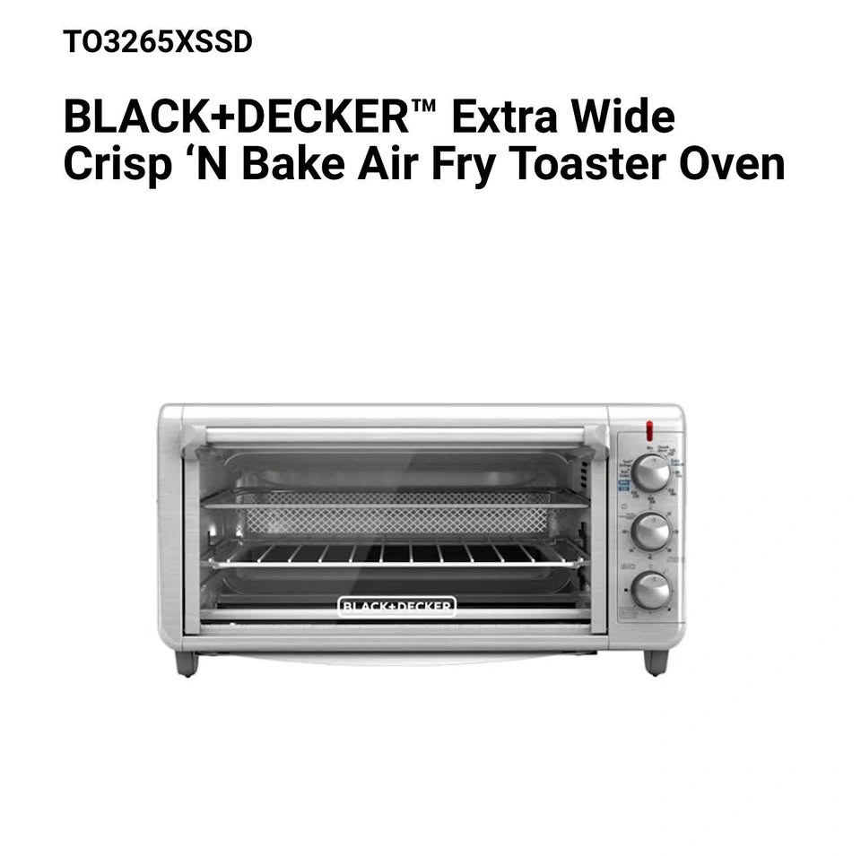 Black and Decker Extra Wide Air Fryer Toaster Oven