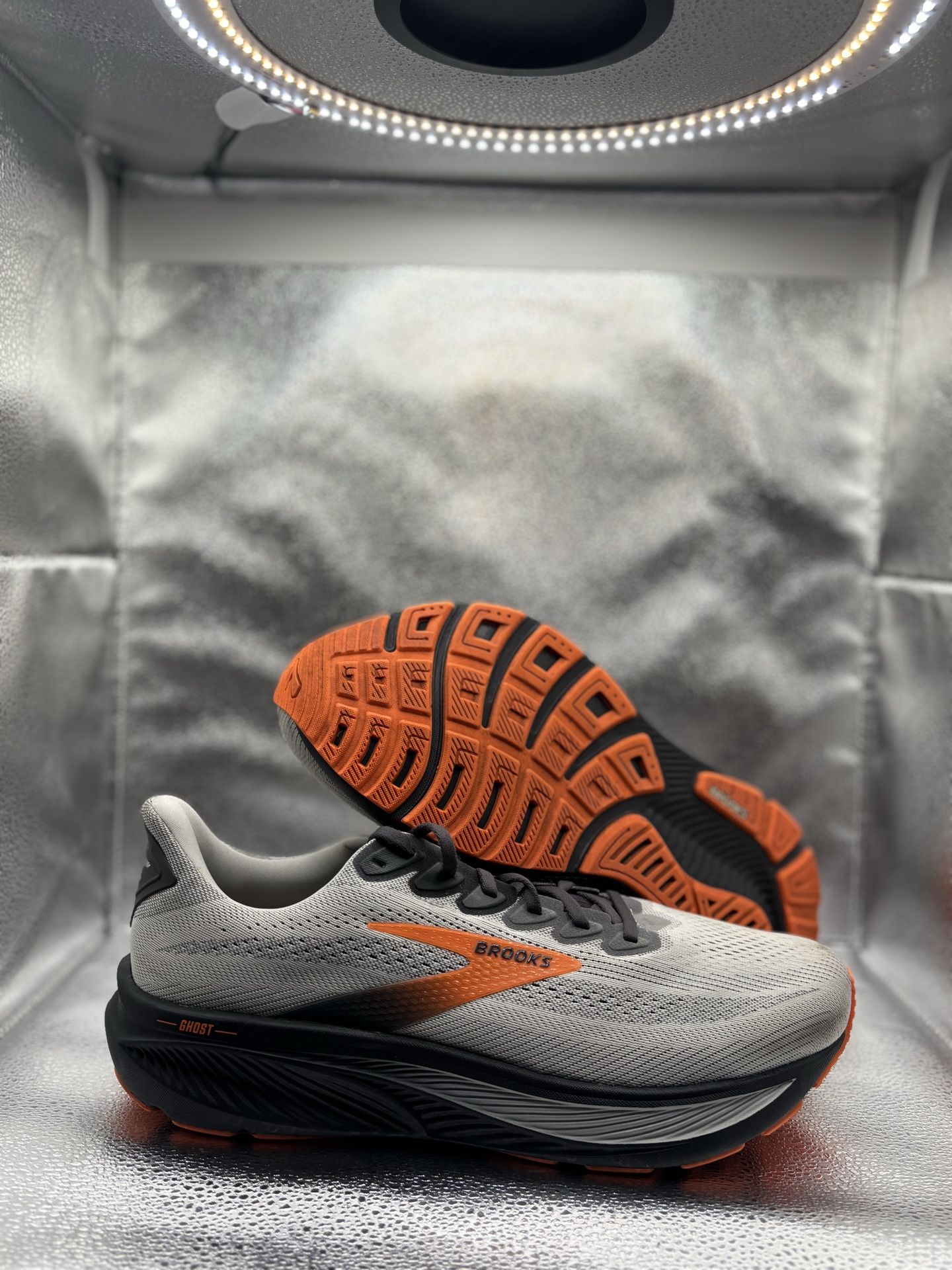 Brooks Ghost 17 Oyster Mushroom Orange - Men's Size 14