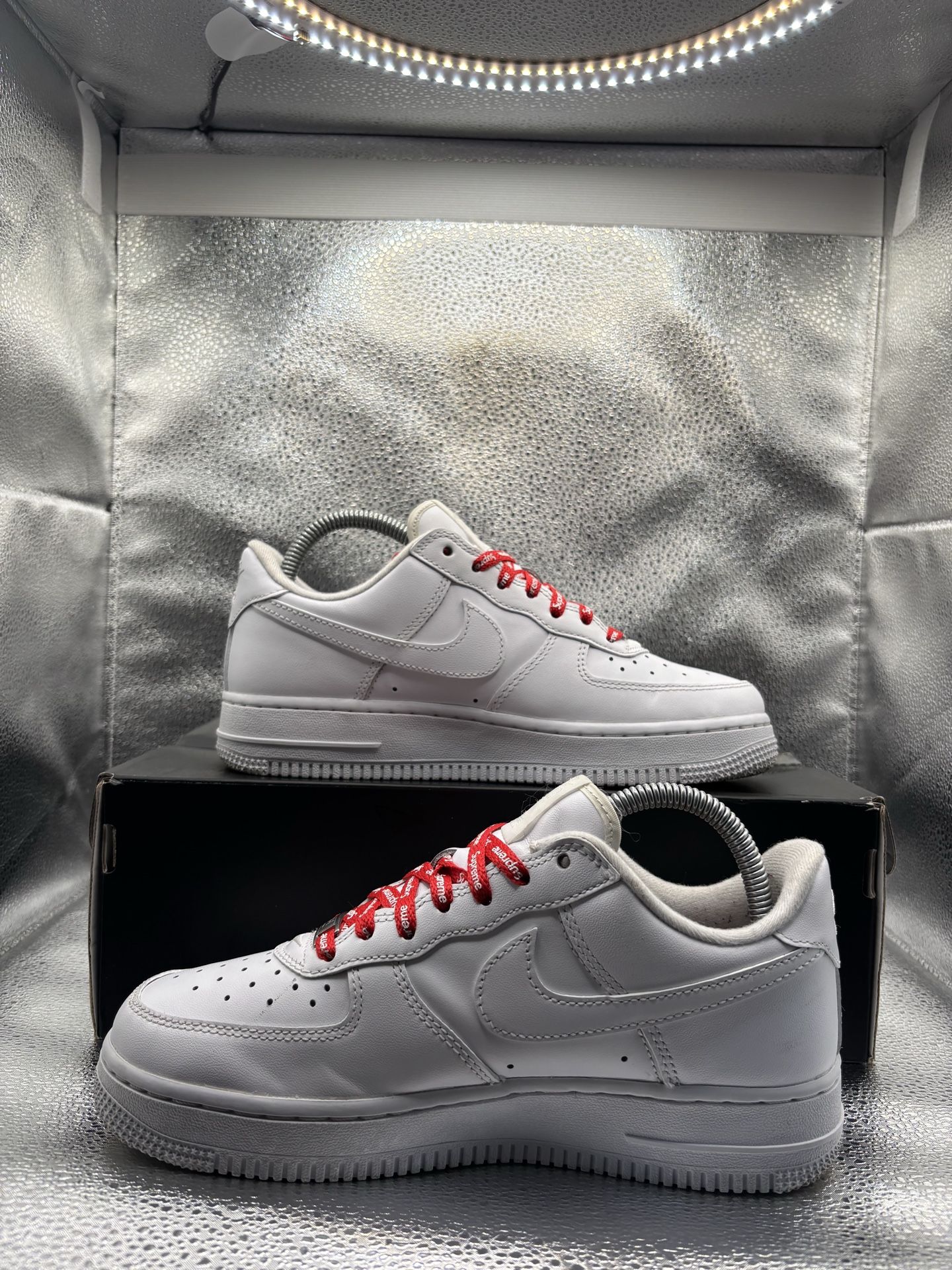 Nike Air Force 1 Low Supreme White Box Logo - photo 5