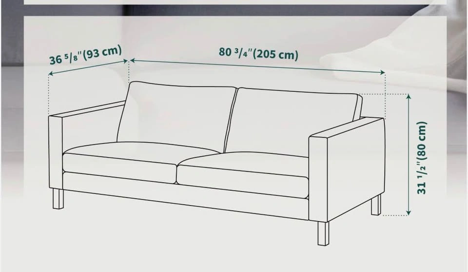 IKEA Karlstad Couch - photo 4