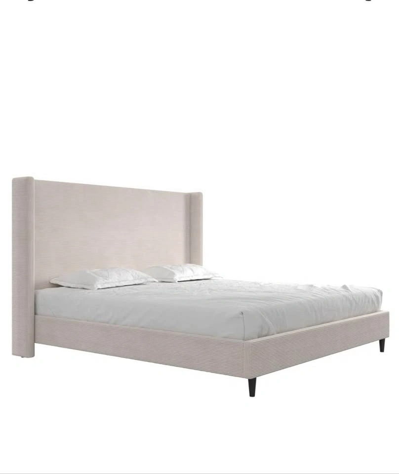 Ana Queen Upholstered wingback bed *New* - photo 3