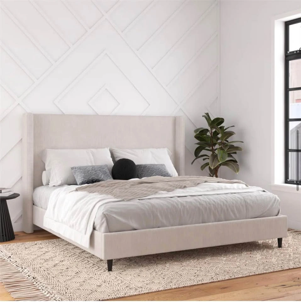 Ana Queen Upholstered wingback bed *New* - photo 5
