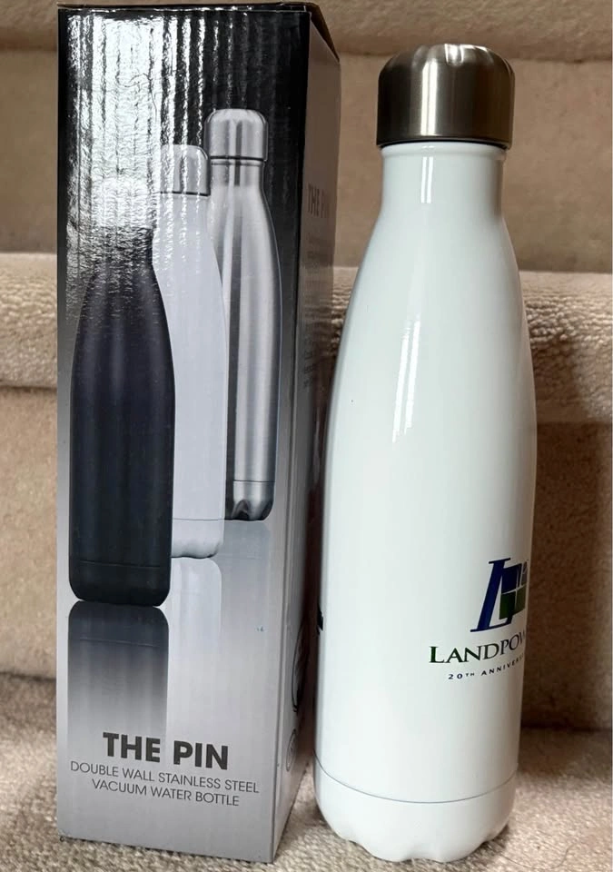 The PIN Double Wall S/S Vacuum Water Bottle 17oz 500ml - BNIB